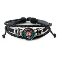 Кожаный браслет Любить кошку BSK-0072