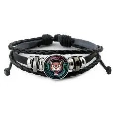 Кожаный браслет Любить кошку BSK-0072