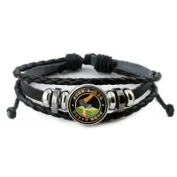 Кожаный браслет Руби бабло BSK-0078