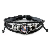 Кожаный браслет Восточный гороскоп - год Крысы BSK-0099