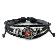 Кожаный браслет Восточный гороскоп - год Обезьяны BSK-0107