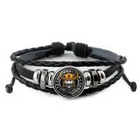 Кожаный браслет Один BSK-0137