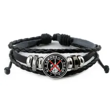 Кожаный браслет Мы вежливые люди BSK-0147