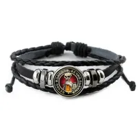 Кожаный браслет Вечно молодой, вечно пьяный BSK-0158