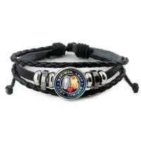 Кожаный браслет Мур-мур BSK-0163