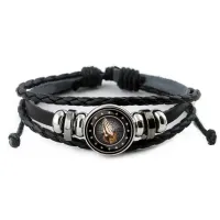 Кожаный браслет Молитва BSK-0170
