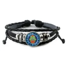 Кожаный браслет Хамса BSK-0180