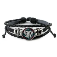 Кожаный браслет Слон BSK-0187