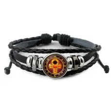 Кожаный браслет Анкх BSK-0198
