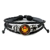 Кожаный браслет Скарабей BSK-0201