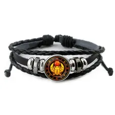 Кожаный браслет Скарабей BSK-0201