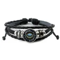 Кожаный браслет Глаз Ночи BSK-0205