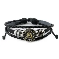 Кожаный браслет Око Ра BSK-0212