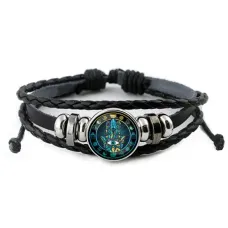 Кожаный браслет Хамса BSK-0252