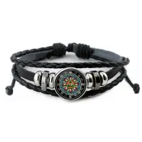 Кожаный браслет Всевидящее око BSK-0263