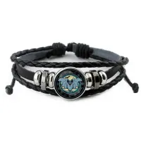 Кожаный браслет Летучая мышь BSK-0273