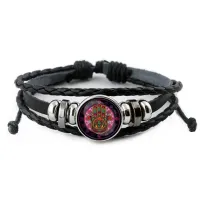 Кожаный браслет Хамса BSK-0294