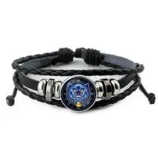 Кожаный браслет Кот BSK-0295