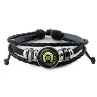 Кожаный браслет На счастье и удачу BSK-A016