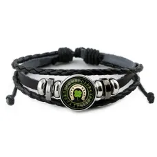Кожаный браслет На счастье и удачу BSK-A016