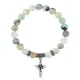Браслет Кадуцей (здоровье, бизнес, гармония), Амазонит BSP-25-33