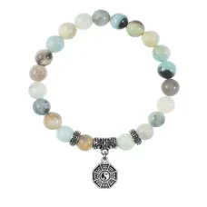 Браслет Багуа (защита от негативной энергии), Амазонит BSP-25-34