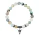 Браслет Череп быка (сила, мужество, защита), Амазонит BSP-25-2076
