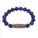 Браслет с 4-глазой бусиной Дзи и нат.камнем Лазурит BSDS-21-10