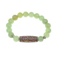 Браслет с 4-глазой бусиной Дзи и синт. камнем Оникс BSDS-21-26