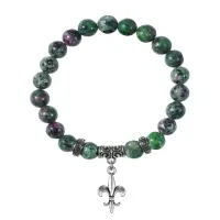 Браслет Королевская лилия (достоинство, власть, успех), Цоизит BSP-26-04
