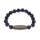 Браслет с 9-глазой бусиной Дзи и синт.камнем Синий авантюрин BSDS-23-02