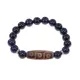 Браслет с 9-глазой бусиной Дзи и синт.камнем Синий авантюрин BSDS-28-02