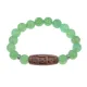 Браслет с 9-глазой бусиной Дзи и нат.камнем Нефрит BSDS-29-13