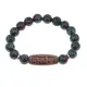 Браслет с 9-глазой бусиной Дзи и синт. камнем Цоизит BSDS-29-22
