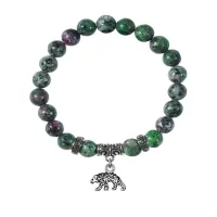 Браслет Медведь (защита, сила, победа), Цоизит BSP-26-19