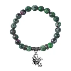 Браслет Дракон (удача, могущество, успех), Цоизит BSP-26-25