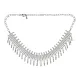 Колье со стразами, цвет серебряный UG013