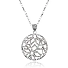 Кулон Цветы со стразами UG014