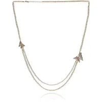 Колье-бусы Бабочки жемчужное UG023