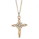 Кулон Крест со стразами UG027