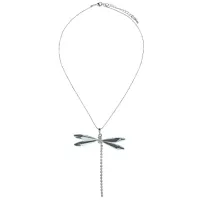 Кулон Бабочка со стразами светлый UG030-02