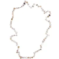 Колье из квадратных пластинок, цвет сиреневый UG083-04