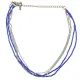 Колье цепочки, цвет синий UG099-01