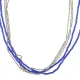 Колье цепочки, цвет синий UG099-01