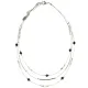 Колье из черно-белых кристаллов UG102