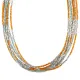 Колье из бисера, цвет оранжевый UG104-01