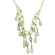 Колье с кристаллами, цвет зеленый UG118