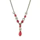Колье с красными кристаллами UG120-02