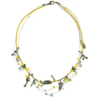 Колье из камней, страз и кристаллов UG148