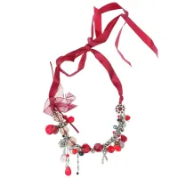 Колье со стразами и кристаллами UG150